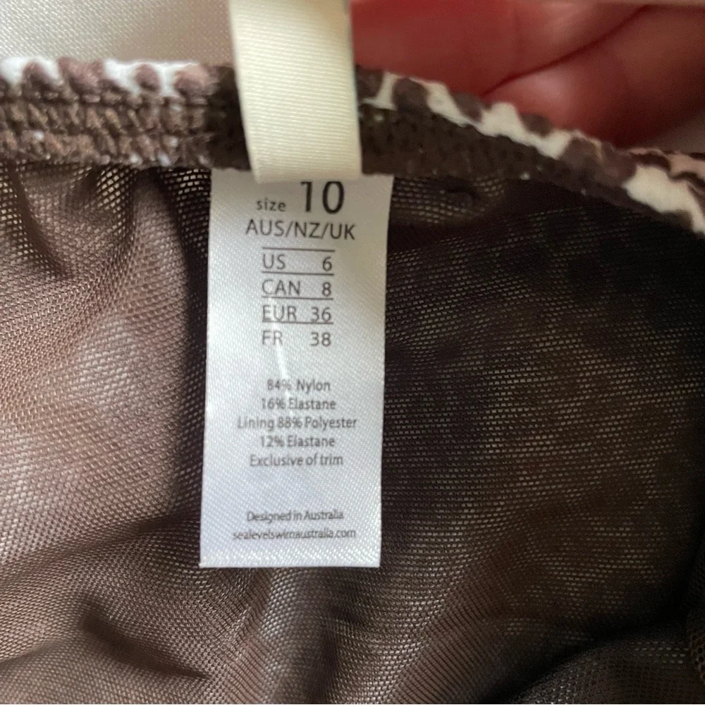 3 for $30 | NWOT SEA LEVEL SWIM Australia Wild Cat Lace Up One Piece Swimsuit - Picture 14 of 15